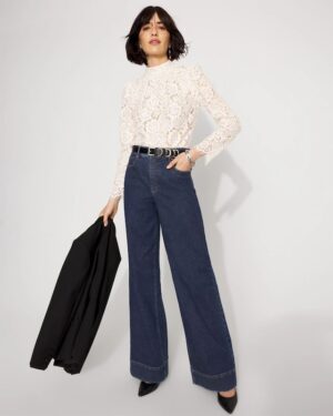 Petite Extra High-Rise Wide-Leg Trouser Jean