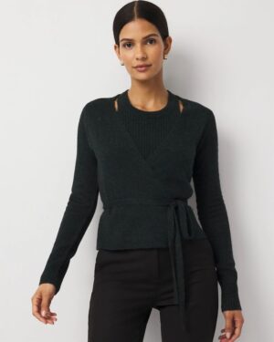 Two-in-One Wrap Cardigan